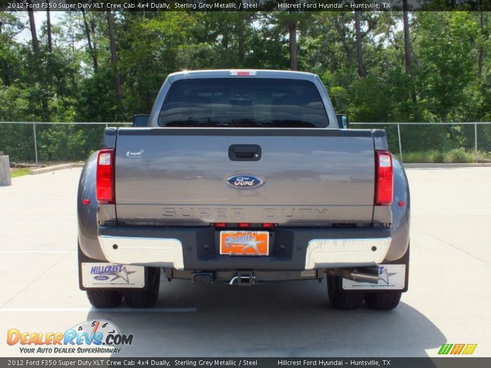 2012 Ford F350 Super Duty XLT Crew Cab 4x4 Dually Sterling Grey Metallic / Steel Photo #6