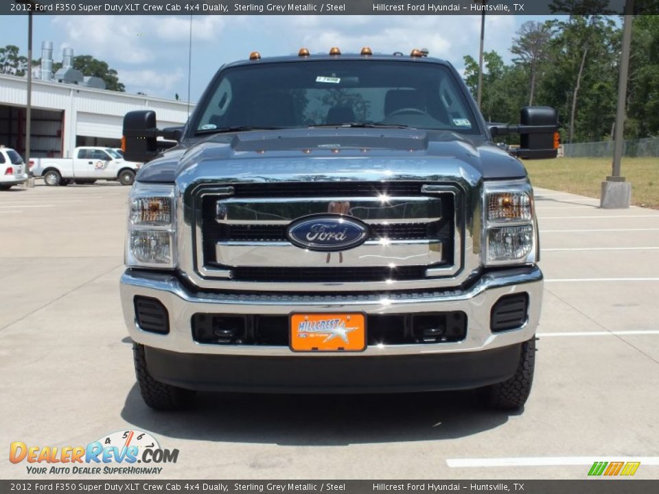 2012 Ford F350 Super Duty XLT Crew Cab 4x4 Dually Sterling Grey Metallic / Steel Photo #10