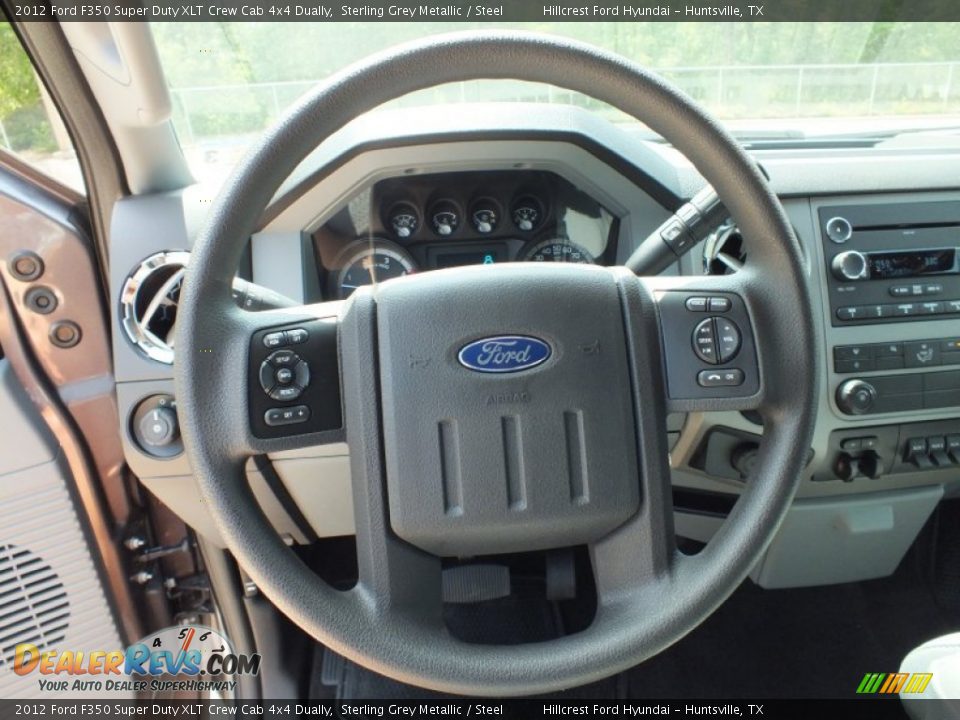 2012 Ford F350 Super Duty XLT Crew Cab 4x4 Dually Steering Wheel Photo #14