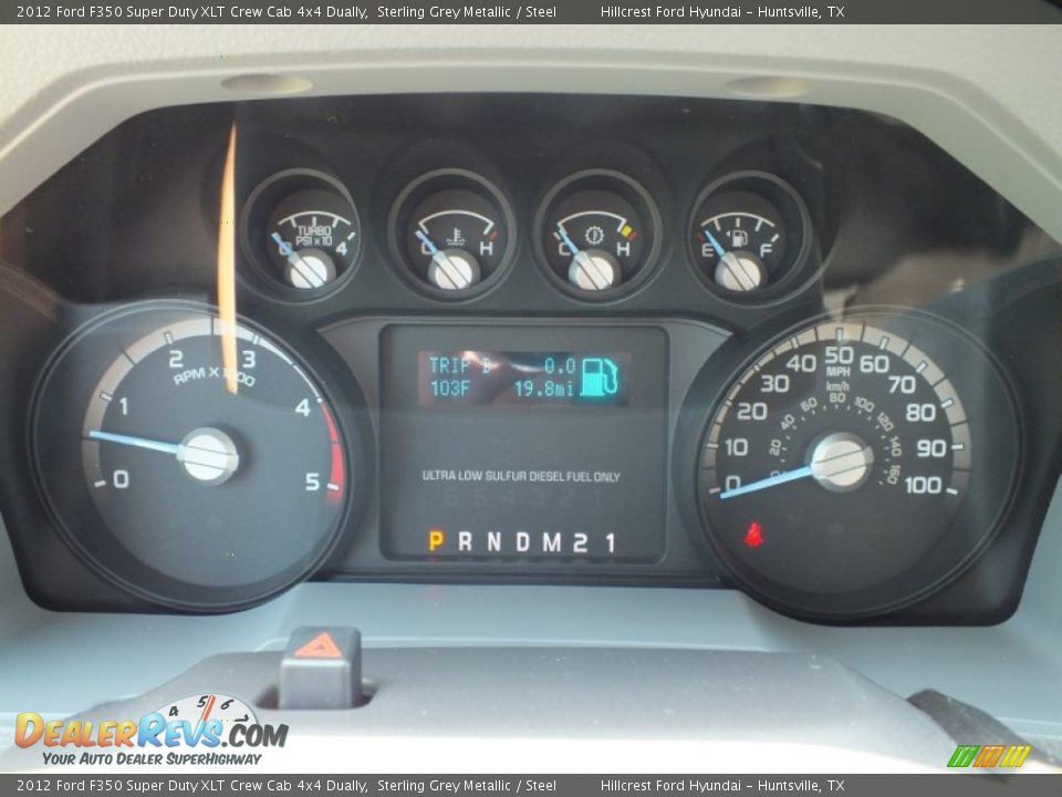 2012 Ford F350 Super Duty XLT Crew Cab 4x4 Dually Gauges Photo #15