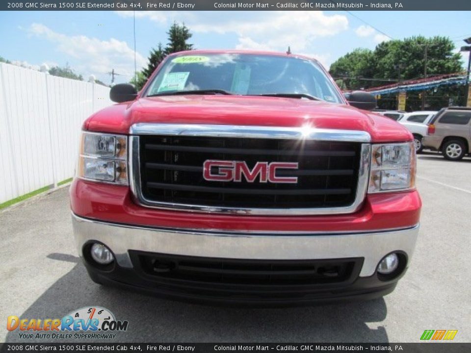 2008 GMC Sierra 1500 SLE Extended Cab 4x4 Fire Red / Ebony Photo #4
