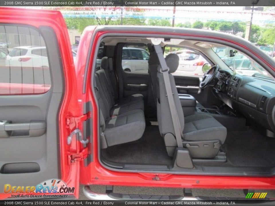 2008 GMC Sierra 1500 SLE Extended Cab 4x4 Fire Red / Ebony Photo #10