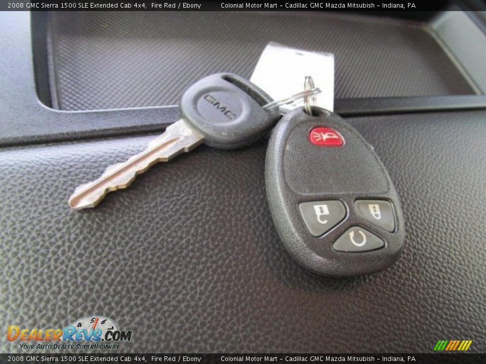 2008 GMC Sierra 1500 SLE Extended Cab 4x4 Fire Red / Ebony Photo #18