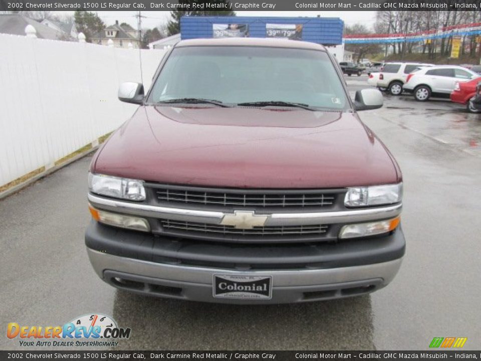 2002 Chevrolet Silverado 1500 LS Regular Cab Dark Carmine Red Metallic / Graphite Gray Photo #4