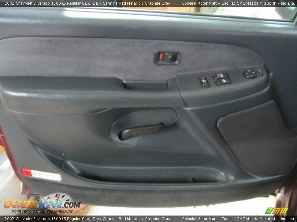 2002 Chevrolet Silverado 1500 LS Regular Cab Dark Carmine Red Metallic / Graphite Gray Photo #9