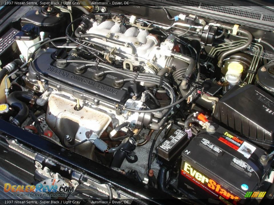 1997 Nissan Sentra Super Black / Light Gray Photo #18