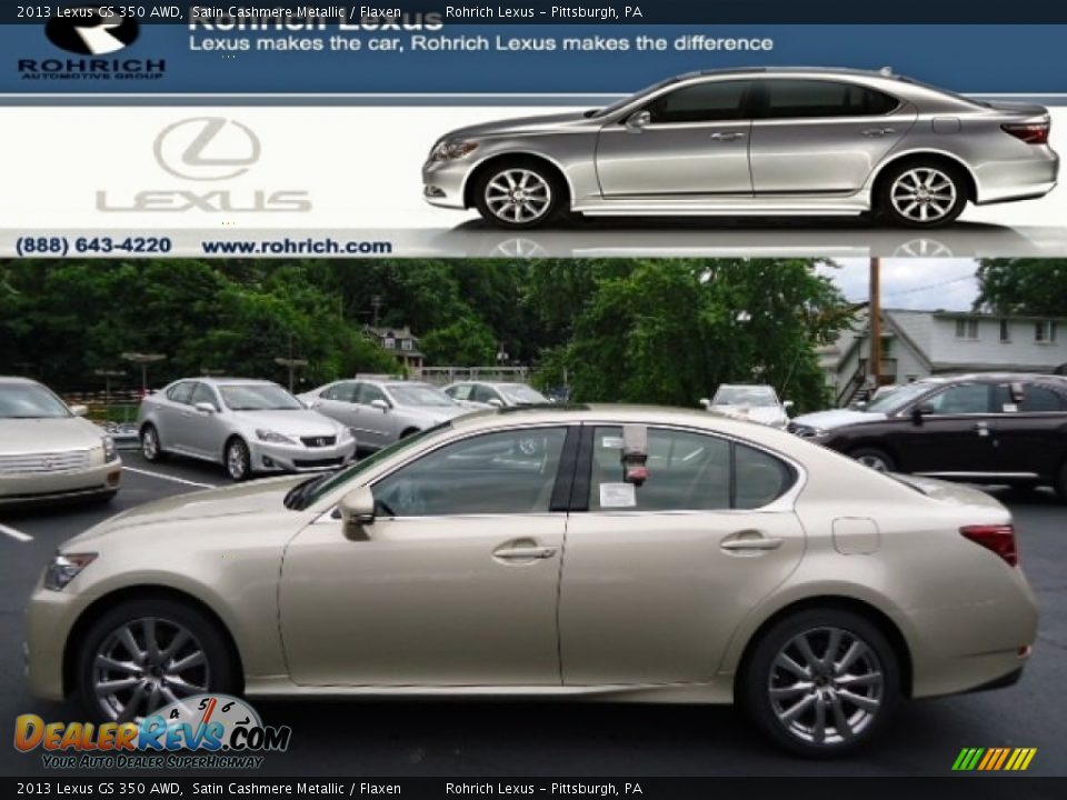 2013 Lexus GS 350 AWD Satin Cashmere Metallic / Flaxen Photo #1