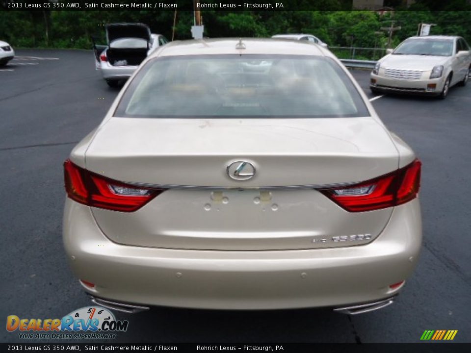 2013 Lexus GS 350 AWD Satin Cashmere Metallic / Flaxen Photo #3