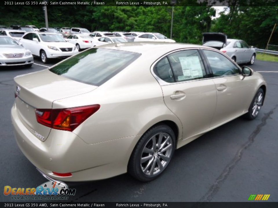 2013 Lexus GS 350 AWD Satin Cashmere Metallic / Flaxen Photo #4