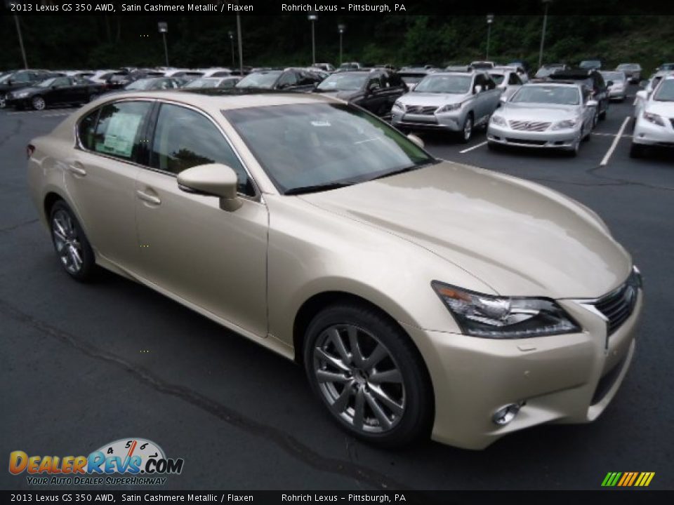 2013 Lexus GS 350 AWD Satin Cashmere Metallic / Flaxen Photo #6