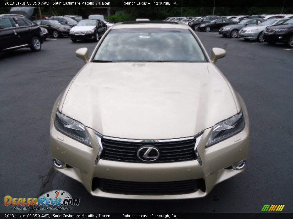 2013 Lexus GS 350 AWD Satin Cashmere Metallic / Flaxen Photo #7