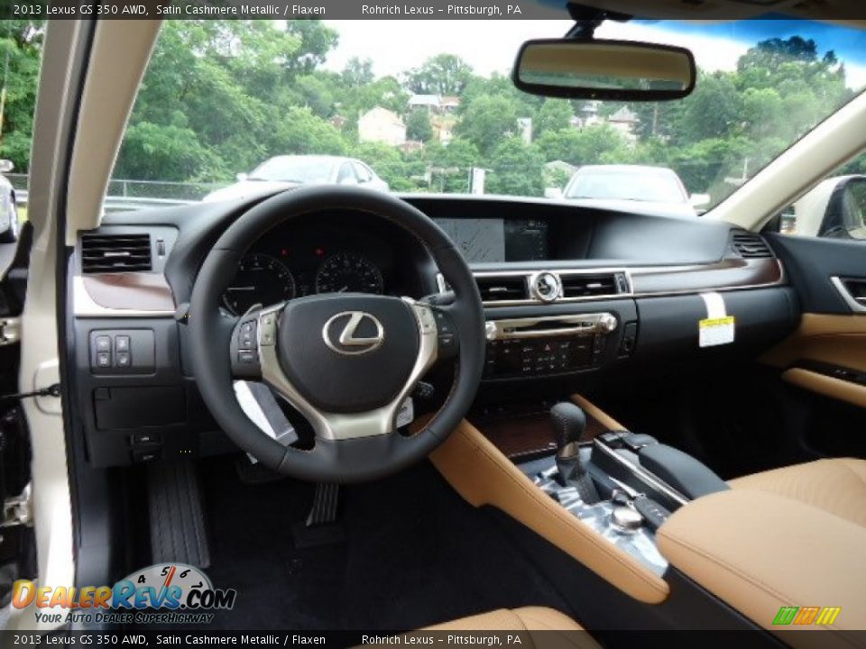 2013 Lexus GS 350 AWD Satin Cashmere Metallic / Flaxen Photo #12