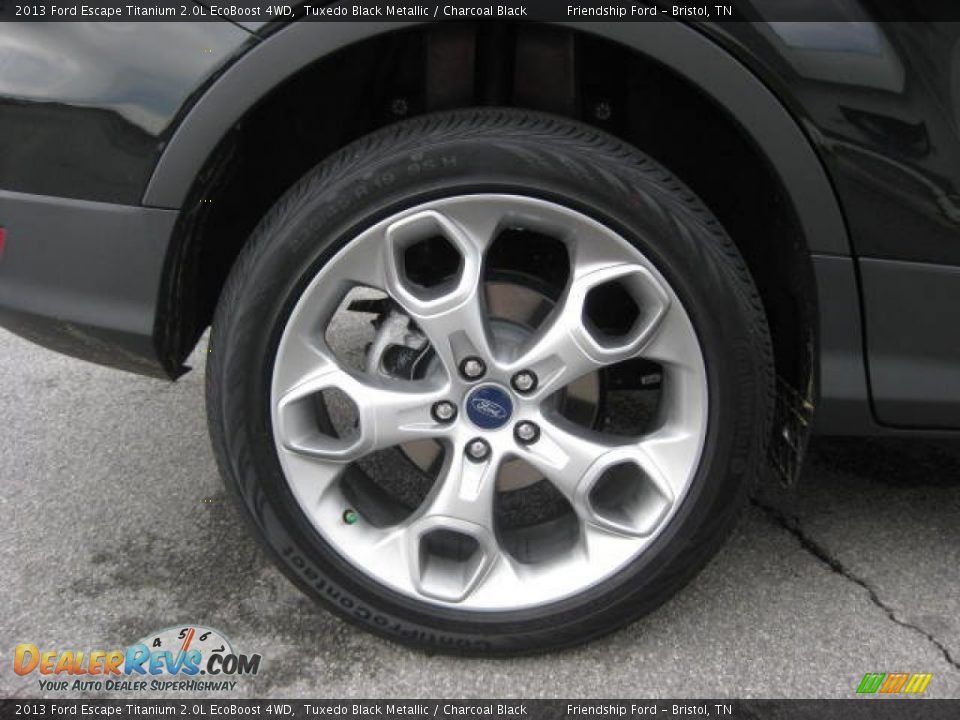 2013 Ford Escape Titanium 2.0L EcoBoost 4WD Tuxedo Black Metallic / Charcoal Black Photo #20