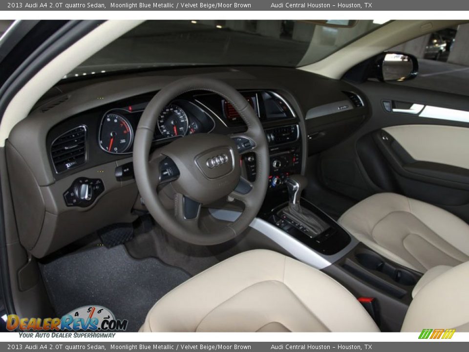 Velvet Beige/Moor Brown Interior - 2013 Audi A4 2.0T quattro Sedan Photo #12