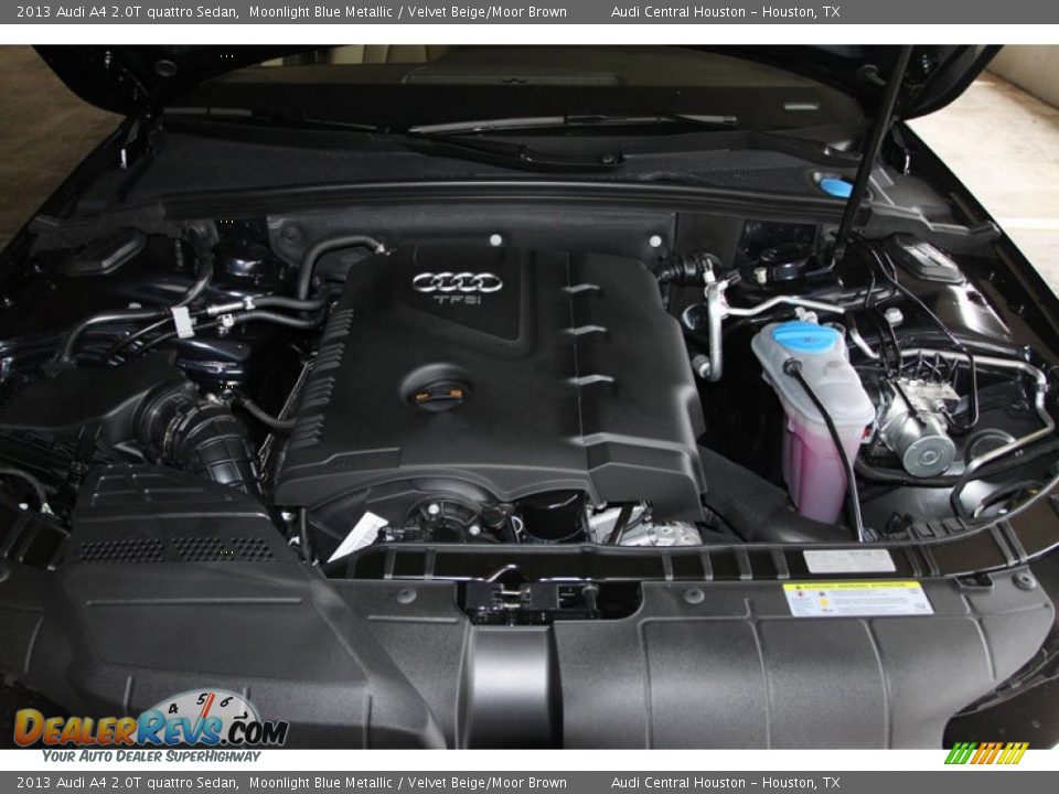 2013 Audi A4 2.0T quattro Sedan Moonlight Blue Metallic / Velvet Beige/Moor Brown Photo #30