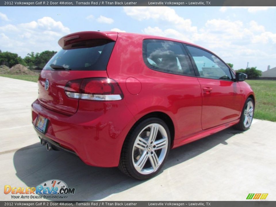 2012 Volkswagen Golf R 2 Door 4Motion Tornado Red / R Titan Black Leather Photo #2