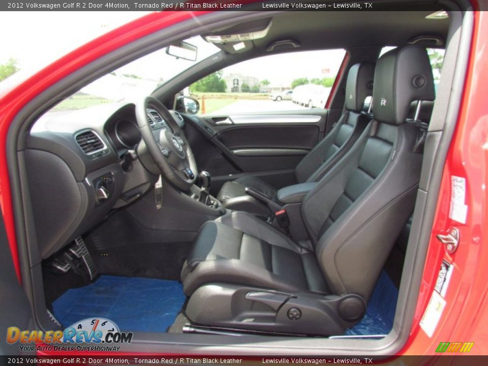 R Titan Black Leather Interior - 2012 Volkswagen Golf R 2 Door 4Motion Photo #3