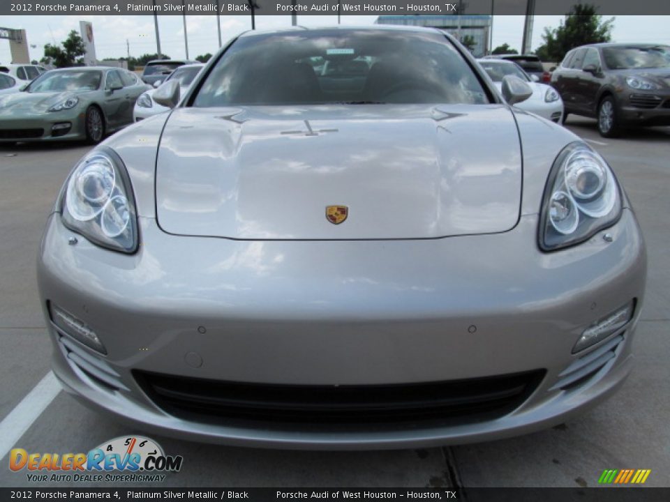 2012 Porsche Panamera 4 Platinum Silver Metallic / Black Photo #2