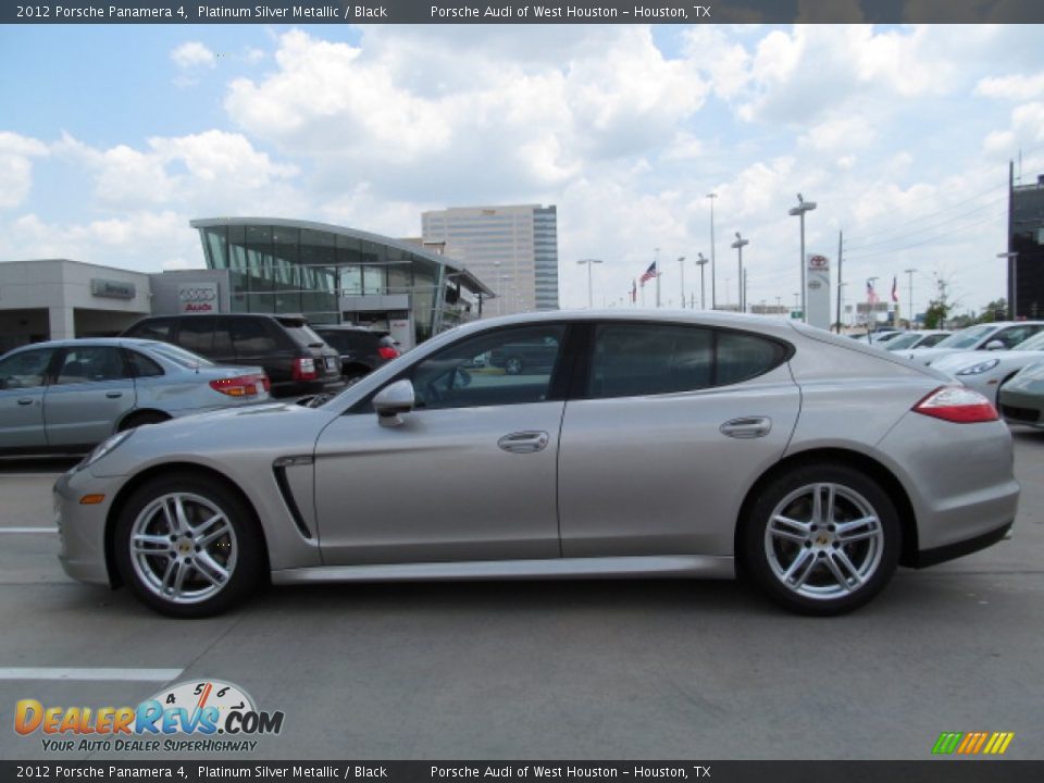 Platinum Silver Metallic 2012 Porsche Panamera 4 Photo #3