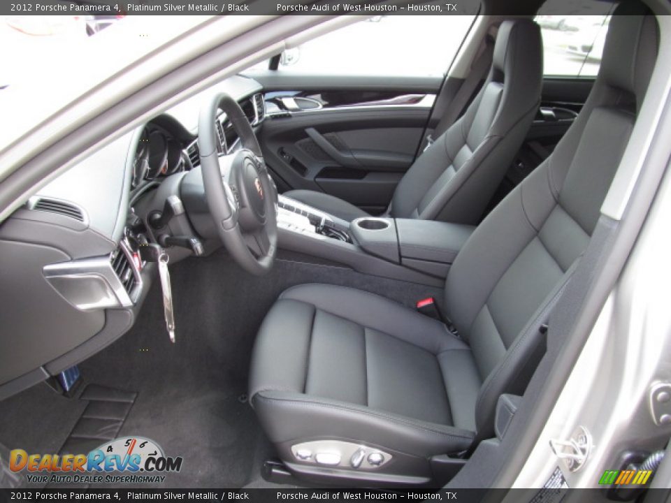 Black Interior - 2012 Porsche Panamera 4 Photo #6