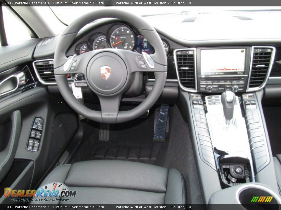 2012 Porsche Panamera 4 Platinum Silver Metallic / Black Photo #9