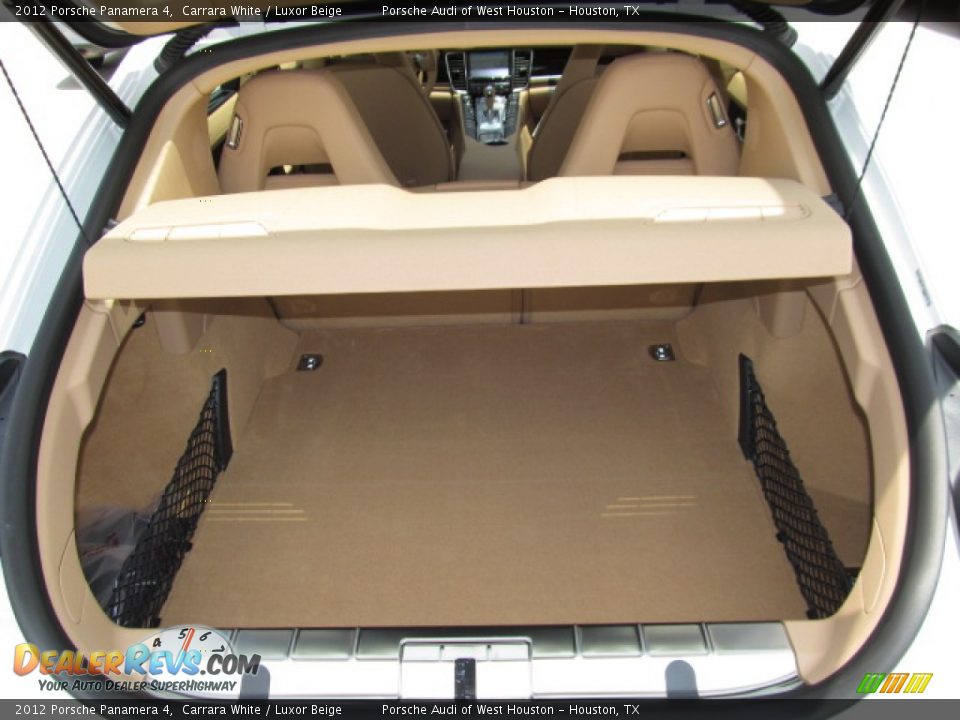 2012 Porsche Panamera 4 Carrara White / Luxor Beige Photo #6
