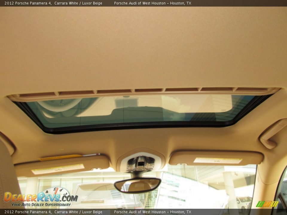 2012 Porsche Panamera 4 Carrara White / Luxor Beige Photo #10