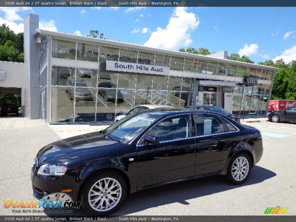 2008 Audi A4 2.0T quattro Sedan Brilliant Black / Black Photo #1
