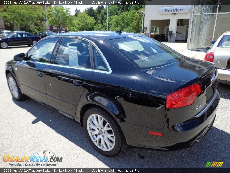 2008 Audi A4 2.0T quattro Sedan Brilliant Black / Black Photo #3