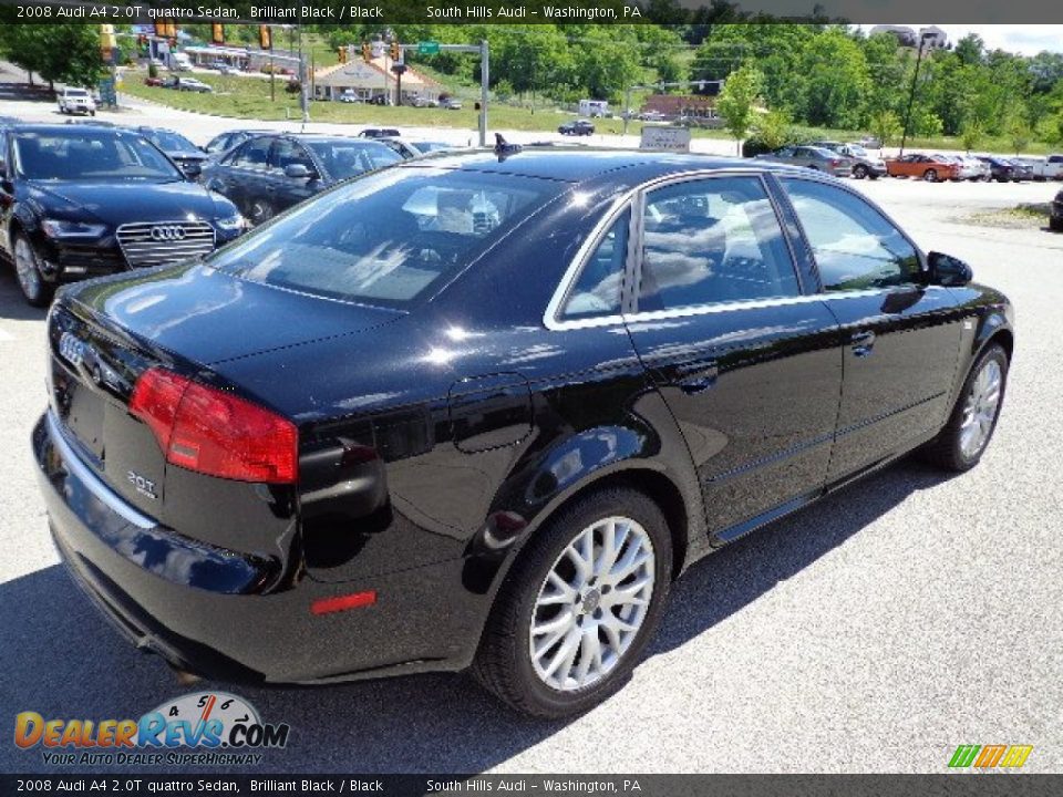 2008 Audi A4 2.0T quattro Sedan Brilliant Black / Black Photo #5