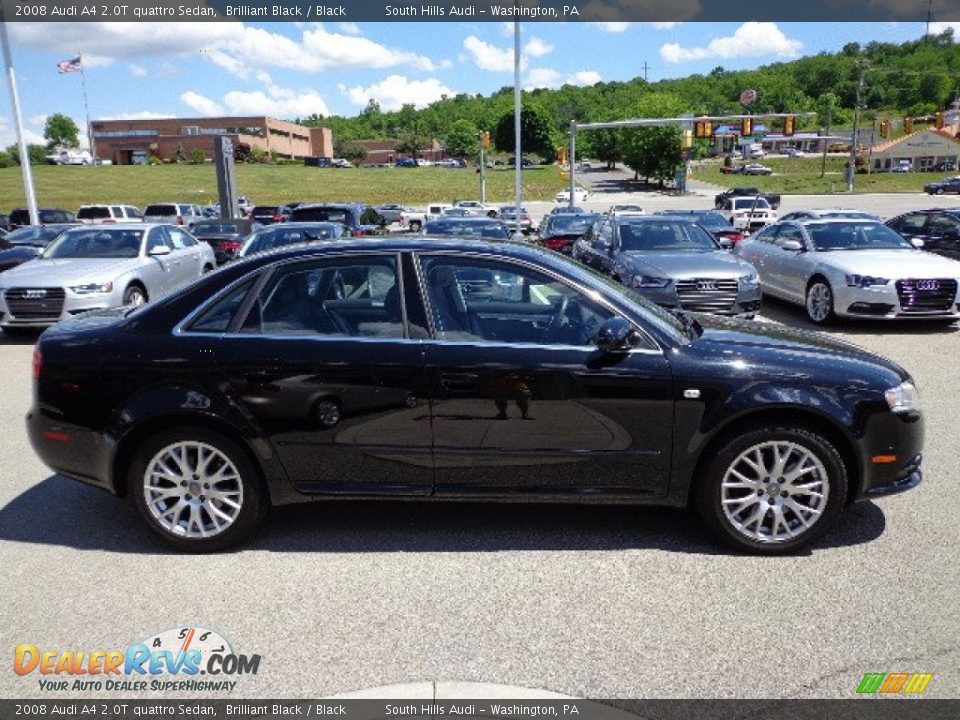 2008 Audi A4 2.0T quattro Sedan Brilliant Black / Black Photo #6