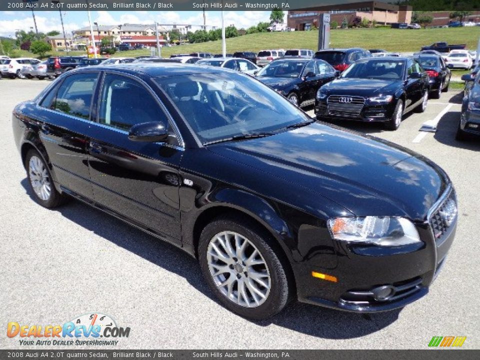 2008 Audi A4 2.0T quattro Sedan Brilliant Black / Black Photo #7