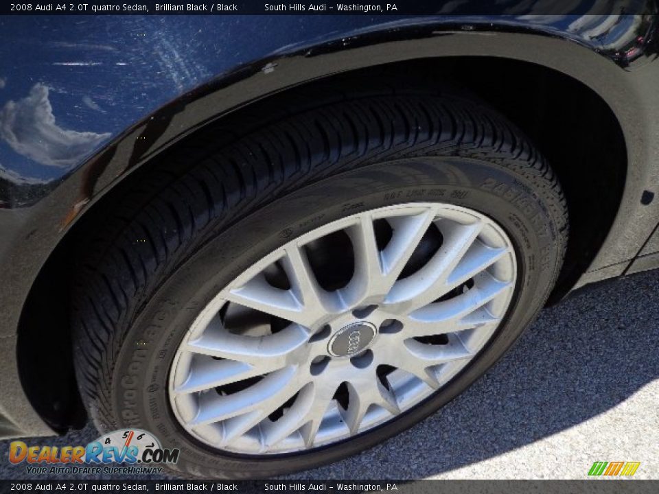 2008 Audi A4 2.0T quattro Sedan Brilliant Black / Black Photo #9