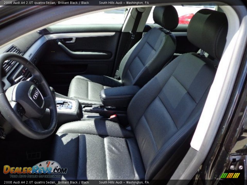 2008 Audi A4 2.0T quattro Sedan Brilliant Black / Black Photo #10
