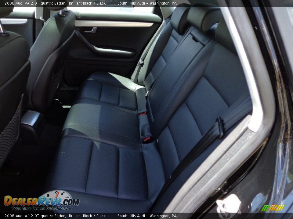 2008 Audi A4 2.0T quattro Sedan Brilliant Black / Black Photo #11