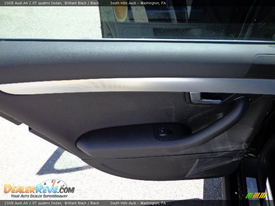 2008 Audi A4 2.0T quattro Sedan Brilliant Black / Black Photo #13
