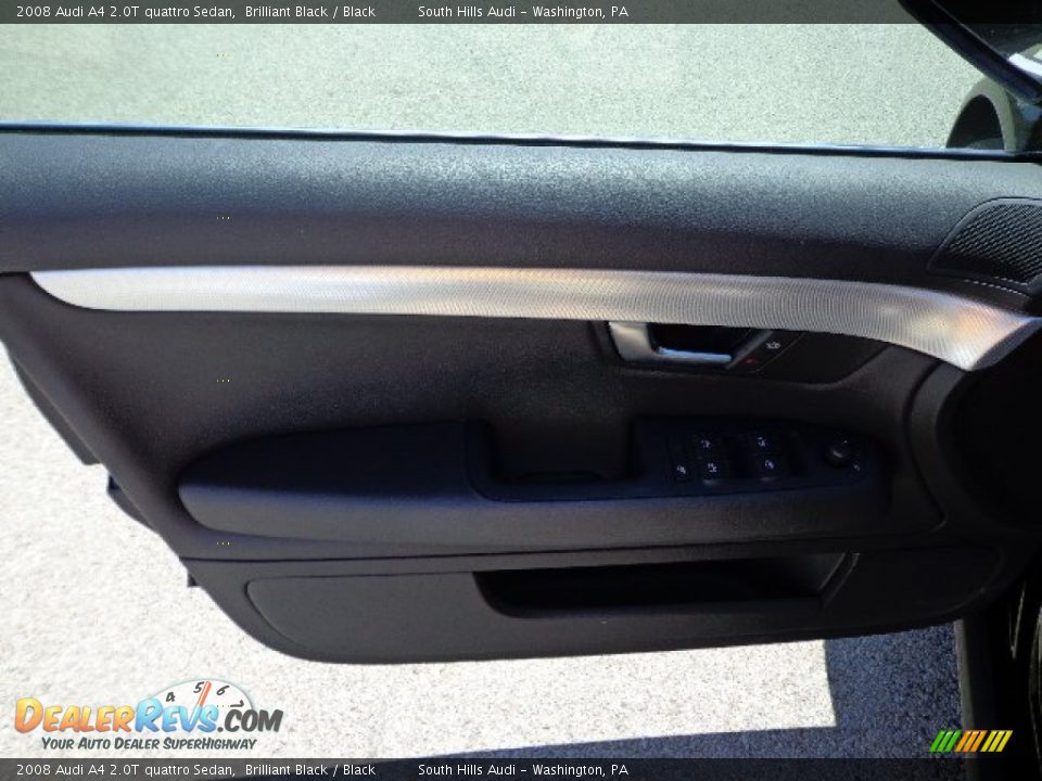 2008 Audi A4 2.0T quattro Sedan Brilliant Black / Black Photo #14