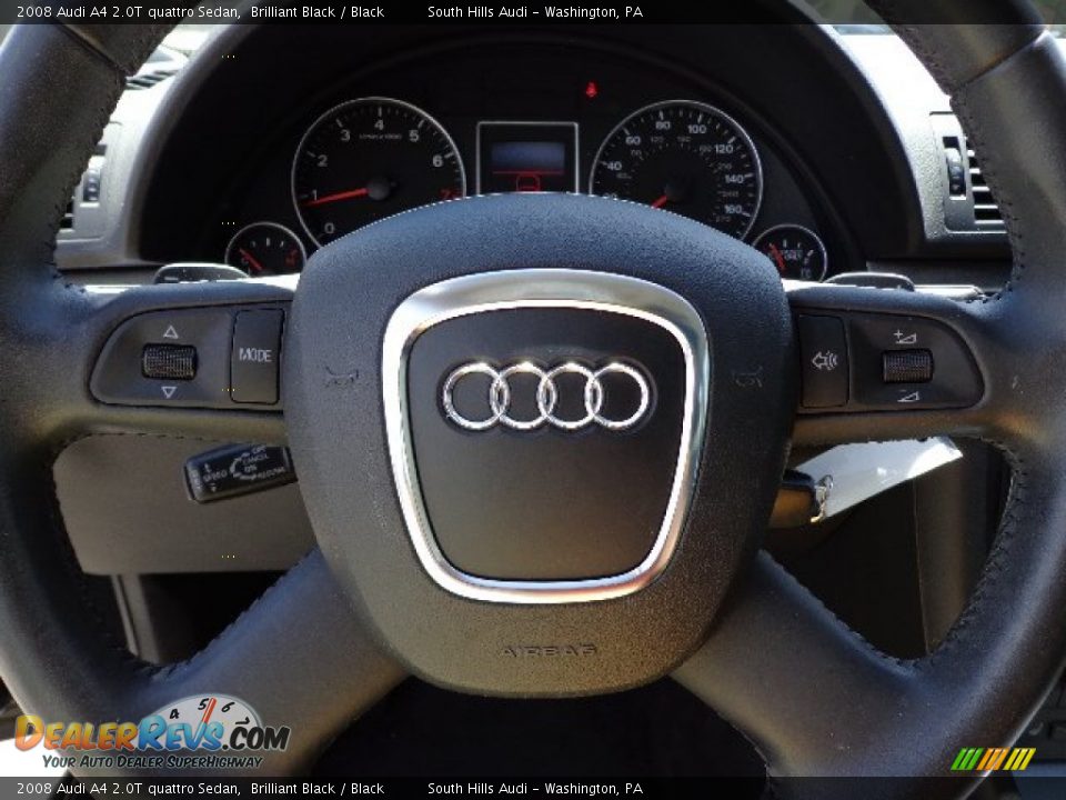 2008 Audi A4 2.0T quattro Sedan Brilliant Black / Black Photo #18