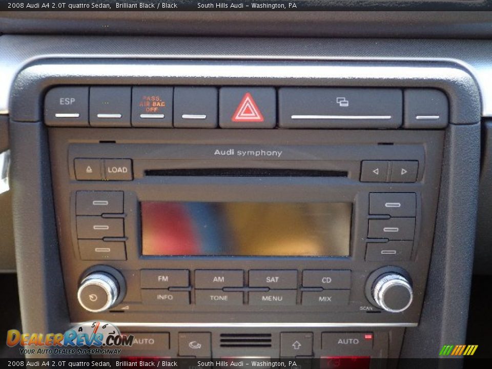 2008 Audi A4 2.0T quattro Sedan Brilliant Black / Black Photo #19