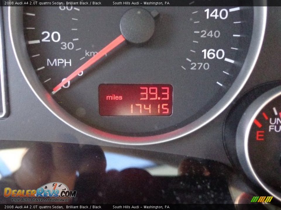 2008 Audi A4 2.0T quattro Sedan Brilliant Black / Black Photo #20