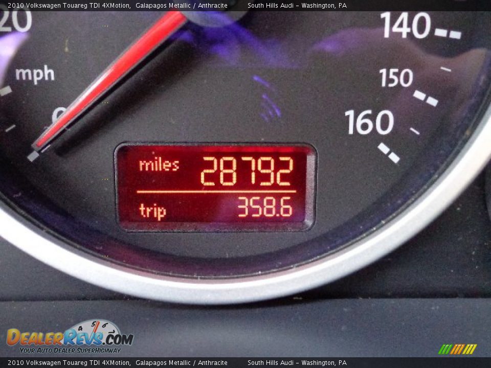 2010 Volkswagen Touareg TDI 4XMotion Galapagos Metallic / Anthracite Photo #20