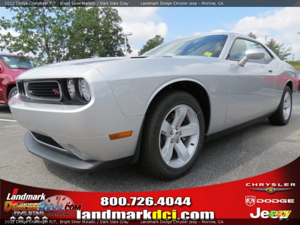 2012 Dodge Challenger R/T Bright Silver Metallic / Dark Slate Gray Photo #1