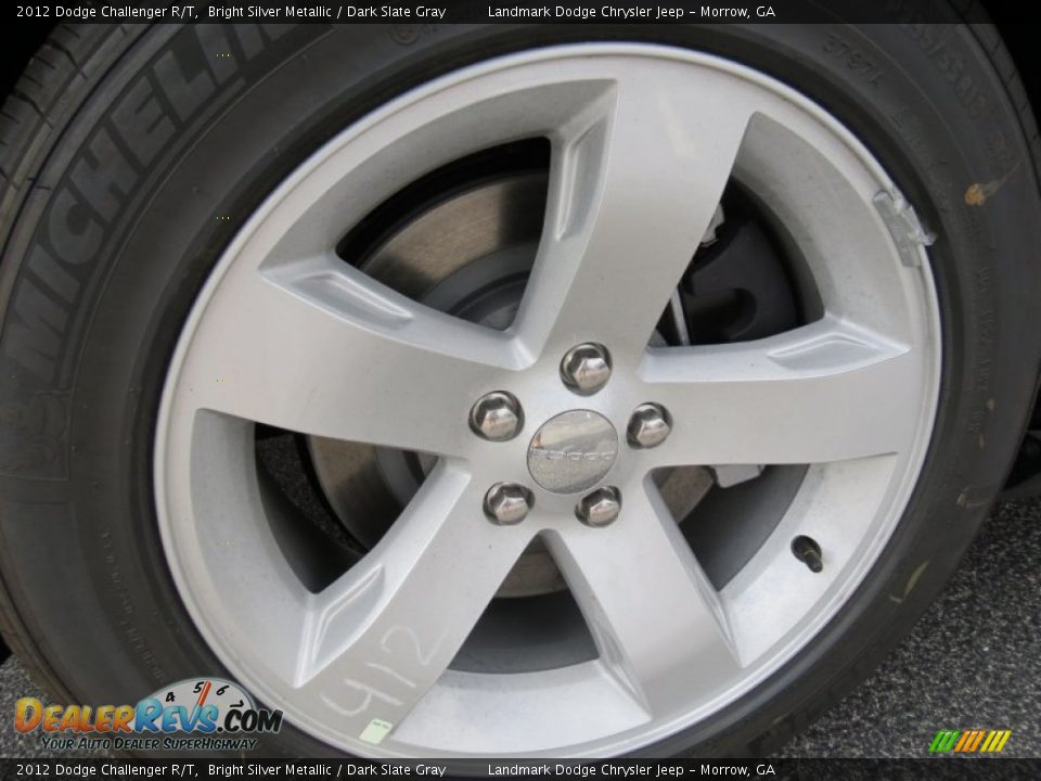 2012 Dodge Challenger R/T Bright Silver Metallic / Dark Slate Gray Photo #5