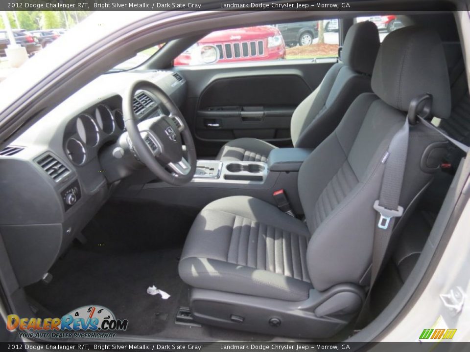 2012 Dodge Challenger R/T Bright Silver Metallic / Dark Slate Gray Photo #6