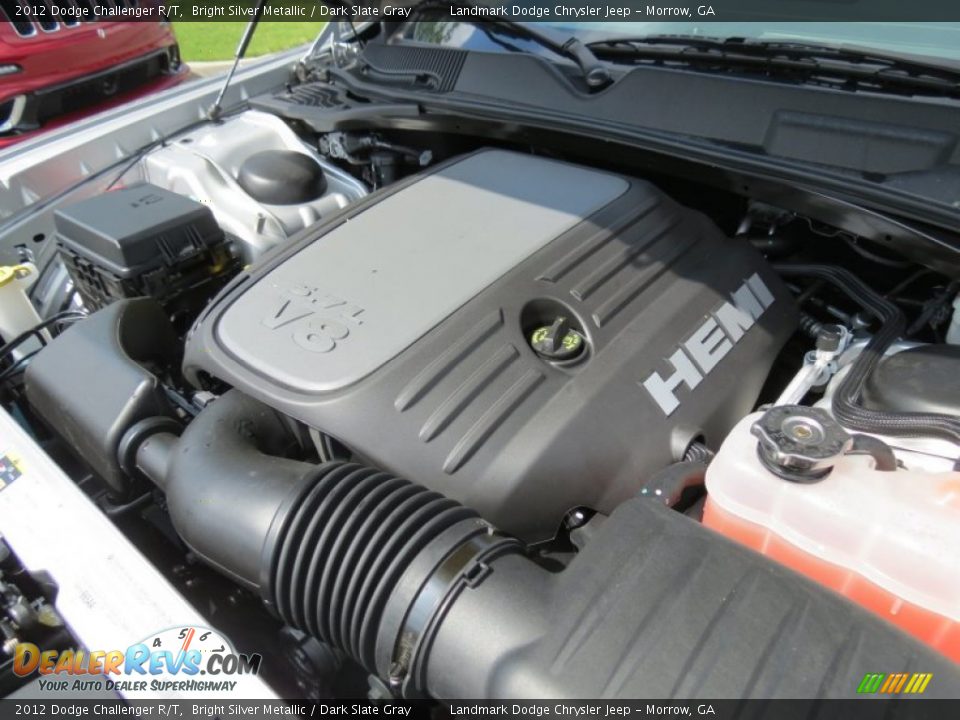 2012 Dodge Challenger R/T Bright Silver Metallic / Dark Slate Gray Photo #9