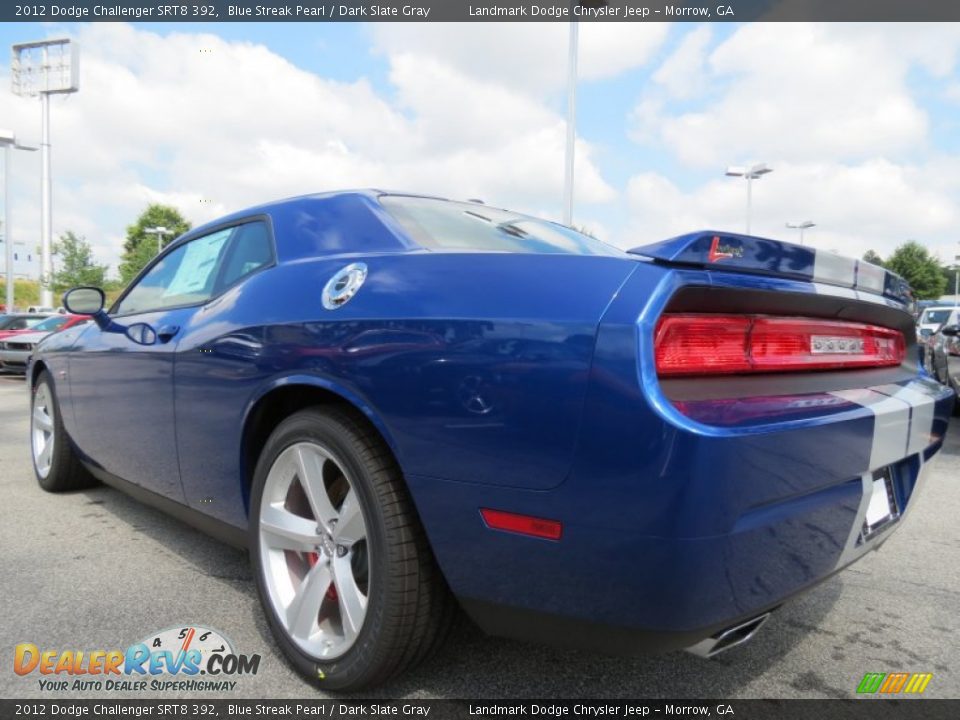 2012 Dodge Challenger SRT8 392 Blue Streak Pearl / Dark Slate Gray Photo #2