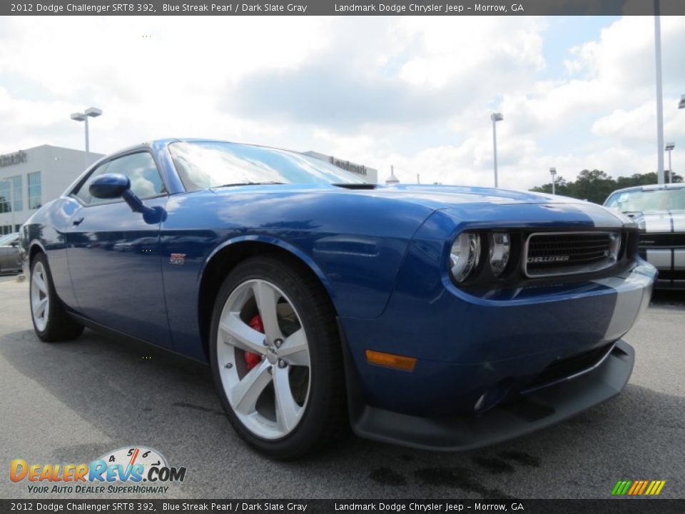 2012 Dodge Challenger SRT8 392 Blue Streak Pearl / Dark Slate Gray Photo #4