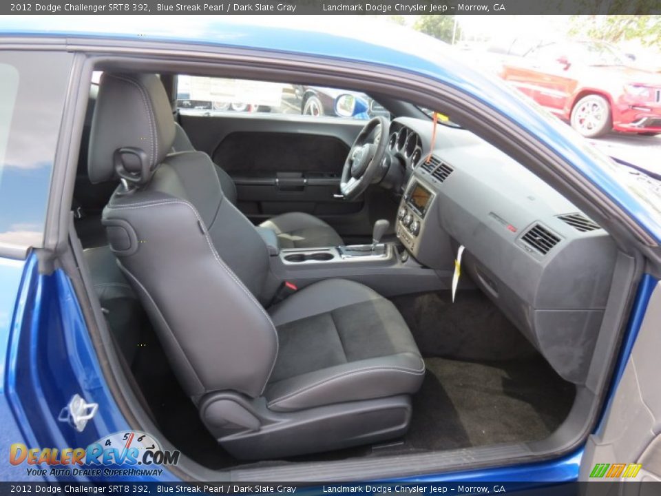 2012 Dodge Challenger SRT8 392 Blue Streak Pearl / Dark Slate Gray Photo #10
