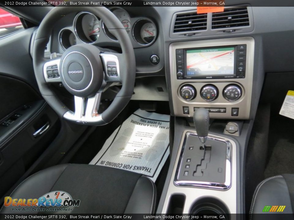2012 Dodge Challenger SRT8 392 Blue Streak Pearl / Dark Slate Gray Photo #11