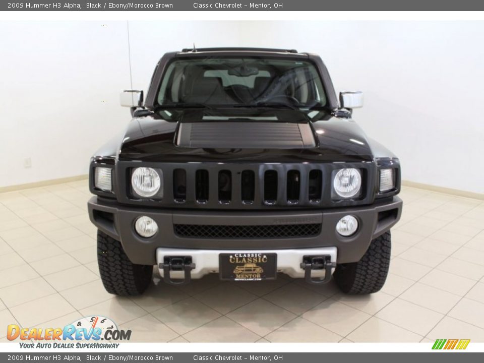 2009 Hummer H3 Alpha Black / Ebony/Morocco Brown Photo #2